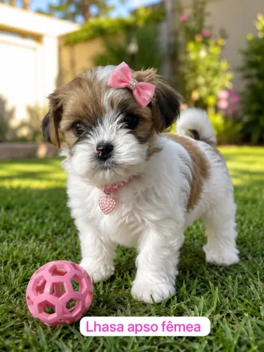 Pequenos Companheiros para Grandes Momentos Lhasa Apso fêmea