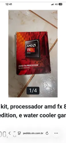 Vendo kit processador amd fx 8300 black edition, e water cooler gammaxx l240t