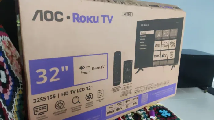 Tv AOC ROKU 32 POLEGADAS NA CAIXA