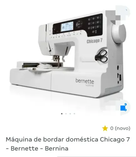 Máquina bordadeira Chicago 7 subrime estado de nova
