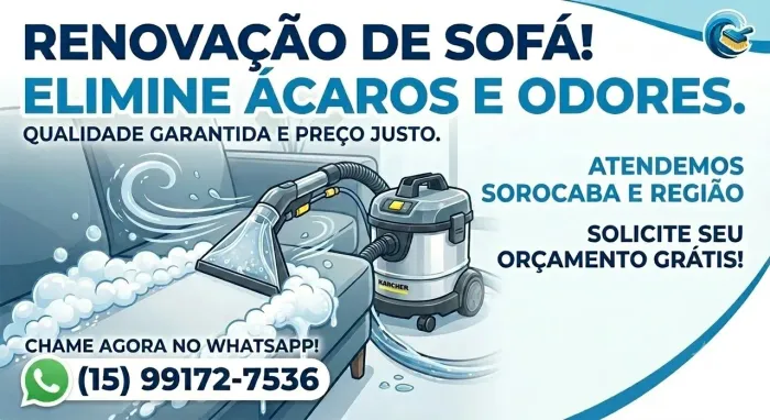 Higienização de Sofás, Colchões e Tapetes - Preço Justo e Qualidade!