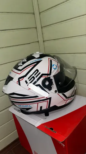 CAPACETE LS2 STREAM II MAZE BRANCO
