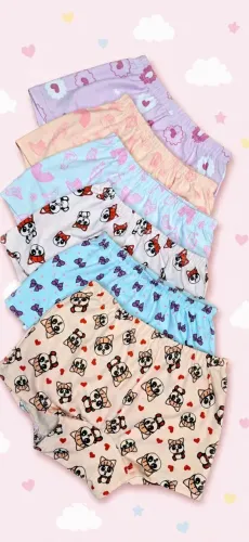 Kit 6 Calcinha Boxer infantil