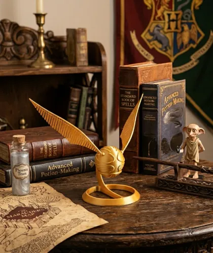 Pomo de Ouro Harry Potter - Decorativo Geek - Impressão 3D Realista