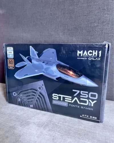 Fonte 750W Mach 1 Powered by GALAX com selo Teclab(lacrada)