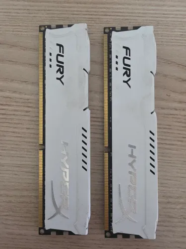 Memória Fury HyperX branca, 2x8GB DDR3