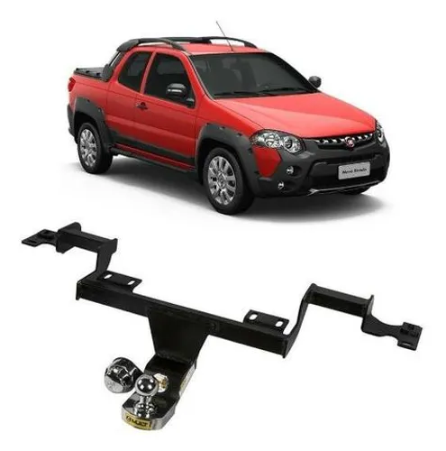 Engate Reboque Atos Fiat Strada - Instalado