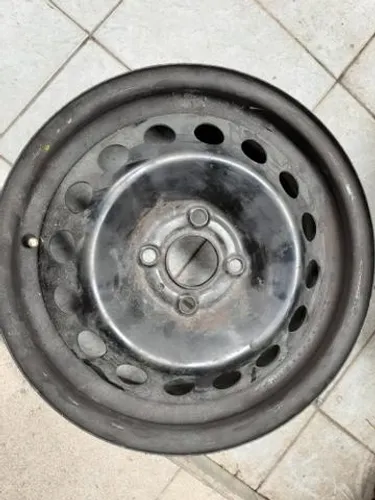 Roda de Ferro aro 14 Toyota Corolla Preta 4X100 Original