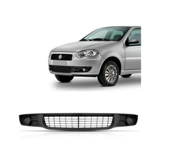 Moldura Grade Parachoque central Fiat Palio Siena 2008/2011 sem milha ejvbc aejgn