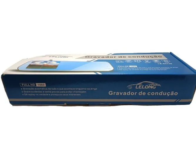 Espelho Retrovisor Gravador De Condução Frontal Full Hd
