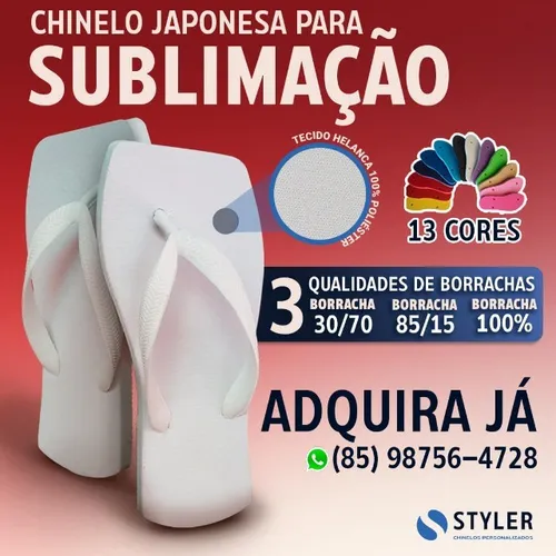 Chinelo Japonesa para Sublimação