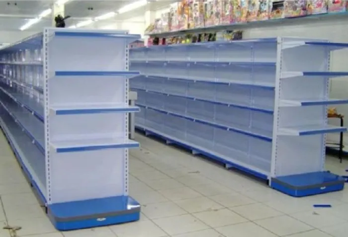 Gôndolas de aço para mercado, loja, bazar, agropecuária