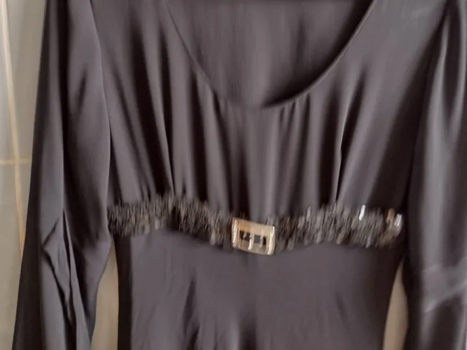 Vestido preto longo veste 34 até 38