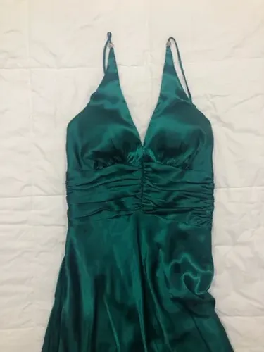 Vestido festa longo verde TAM P/36
