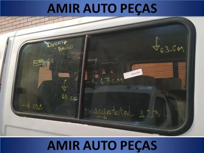 Vidro Janela Lado Esquerdo Fiat Ducato Teto Baixo