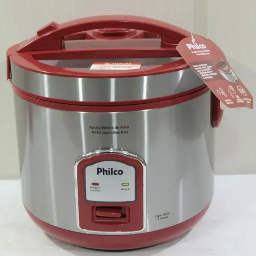 Lacrada Panela Elétrica de Arroz 10 Xícaras 4L Visor Vidro 700w 220v - Philco