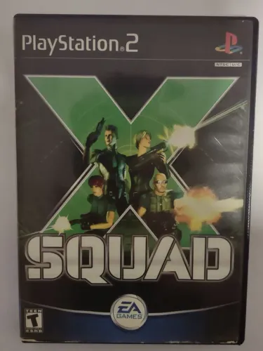 Caixa original PS2 Xquad + catálogo Original