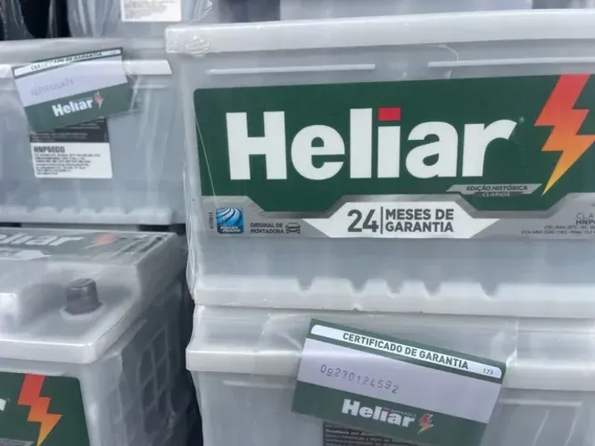 Bateria Heliar 50AH - Etios / HB20 / Spin / Cobalt 