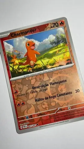 Charmander (007/091) reverse foil Destinos de Paldea Pokemon TCG Copag carta card cartinha