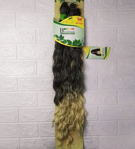 Cabelo Organico Weng 60cm 260g 8 Tela O30g00a Ondulado - Cor ( 1 )