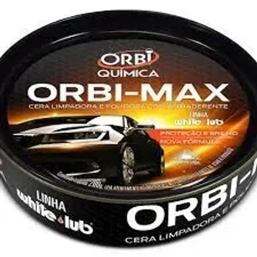 Cera Limpadora Laranja Orbi Química 200 g - Limpeza e Brilho para a Pintura do seu Carro