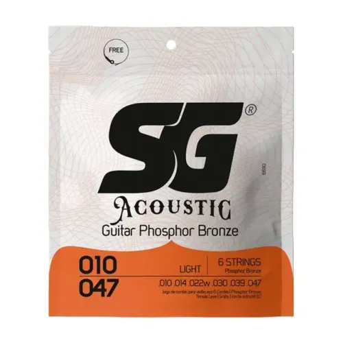 Encordoamento Cordas Violão Aço Sg Acoustic Phosphor Bronze