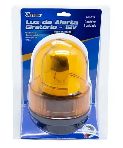 Luz De Alerta Giratorio 12v Ln-0 Western