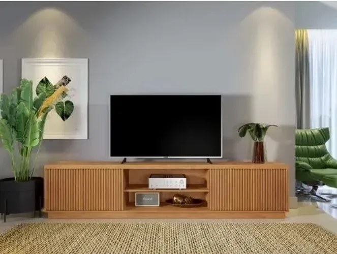 Rack P/TV Até 80 Polegadas Linha Bancada, Portas Correr. Produtos Novos Direto da Fábrica.