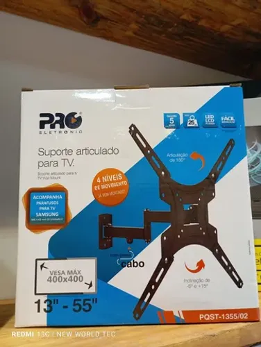 Suporte articulado para Tv de 13 a 55''