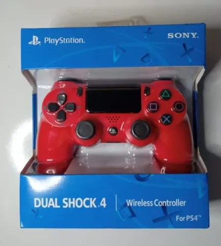 Controle Playstation 4 vermelho