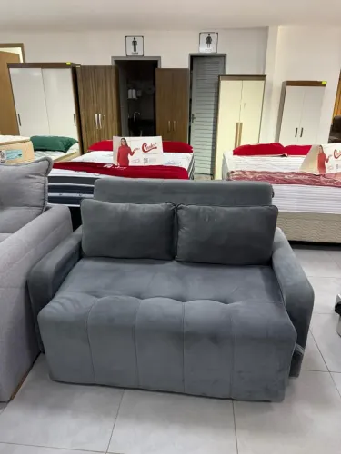 Promoção Sofá Cama Matrix Amora 138cm (Novo Direto da Fábrica)