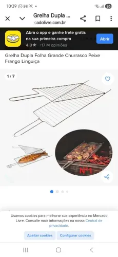 Grelhas para peixes