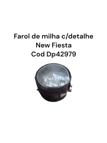 Farol De Milha C/detalhe New Fiesta Cod Dp42979