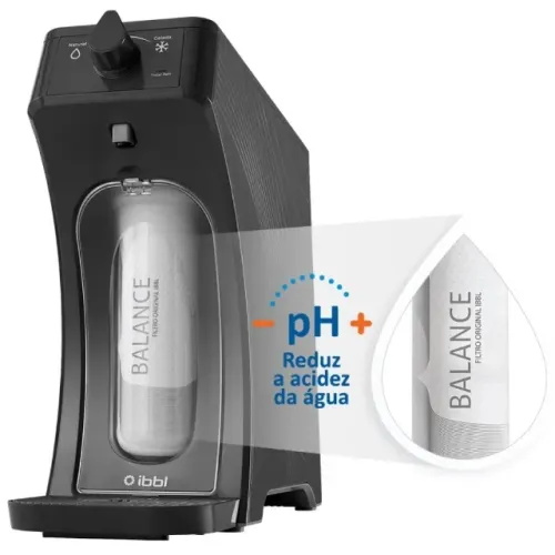 Purificador De Água E-Due Equilibrium Grafite IBBL Bivolt