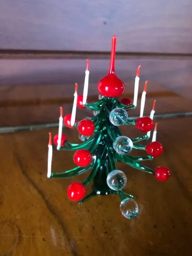 MURANO BISCUIT ANTIGO ITALIANO ÁRVORE NATAL
