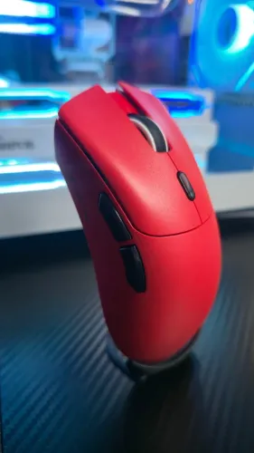 Attack Shark R1 Vermelho - Mouse Gamer 