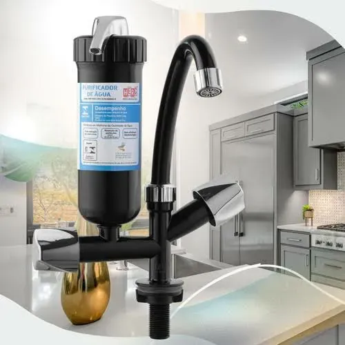 Filtro purificador  cor preto modelo bancada 