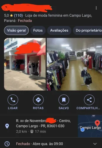 Loja Montada e Lucrativa à Venda - Centro de Campo Largo - Aceito proposta passar ponto