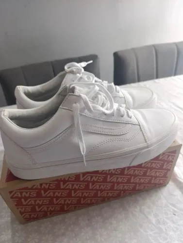 Tênis Vans Old Skool em couro N° 43 ,usado 2x