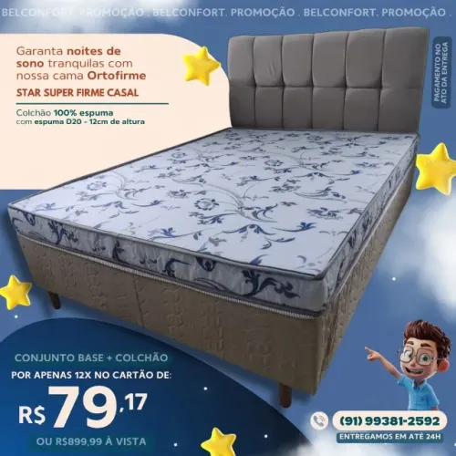 BASE+ COLCHÃO CASAL COM ENTREGA IMEDIATA, ACEITAMOS CARTÕES DE CRÉDITO ATÉ 12X SEM JUROS