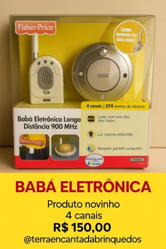 Babá Eletrônica Fisher-Price Longa Distância 900 MHz
