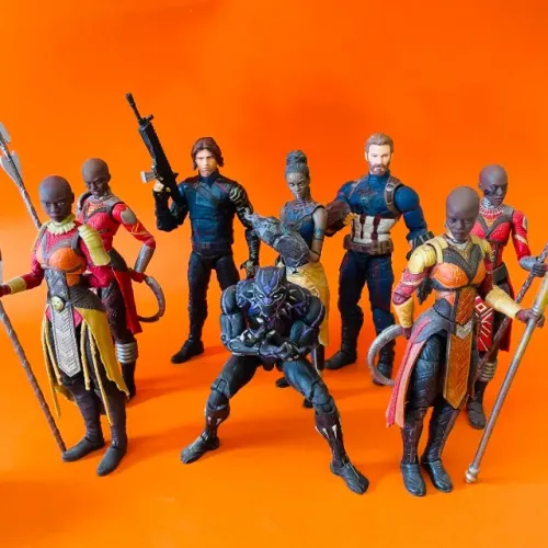 Marvel Legends Lote Wakanda Black Panther + Capitão América - Vingadores Avengers