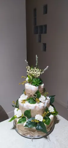 Bolo de fraldas - para decoração - cha revelação Bebes