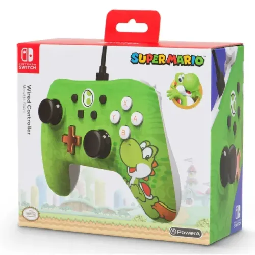 Controle Power A Com Cabo Para Nintendo Switch Yoshi Edition