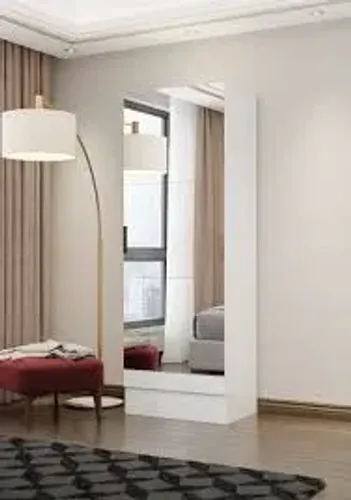 Armário Multiuso Maricá c/ Espelho Carioca Branco - Entrega Rápida! 