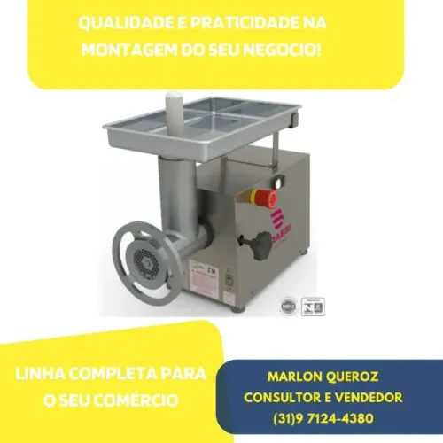 Moedor de Carne Boca 10 Inox Bivolt