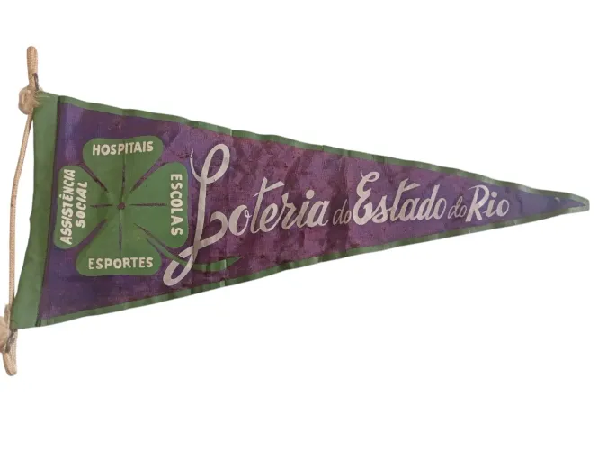 Flâmula souvenir Loteria do Estado do Rio