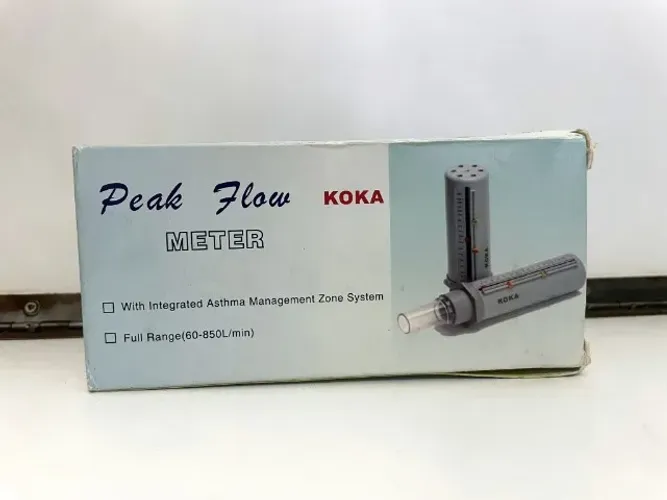 Medidor de Pico de Fluxo Respiratório Koka - Novo, com Caixa