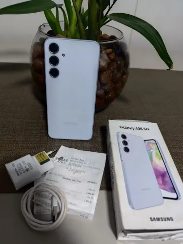 A35 5G 256 gb 8+8 ram na caixa