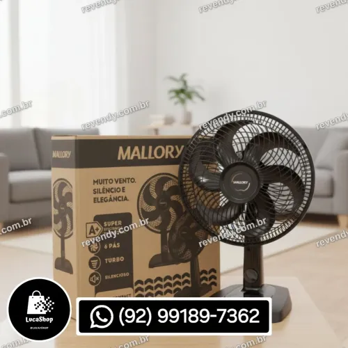 Ventilador Mallory De Mesa 30 cm (ENTREGA GRÁTIS)